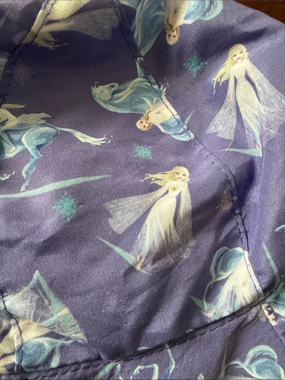 Frozen Elsa Purple Printed Bucket Hat